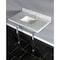 Kingston Brass 36X22 Marble Vanity Top W/ Acrylic Feet Combo, Marble/Chrome KVPB3630MASQ1 - alternate 3